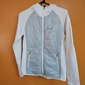 Marmot Jacket Medium White and Gray